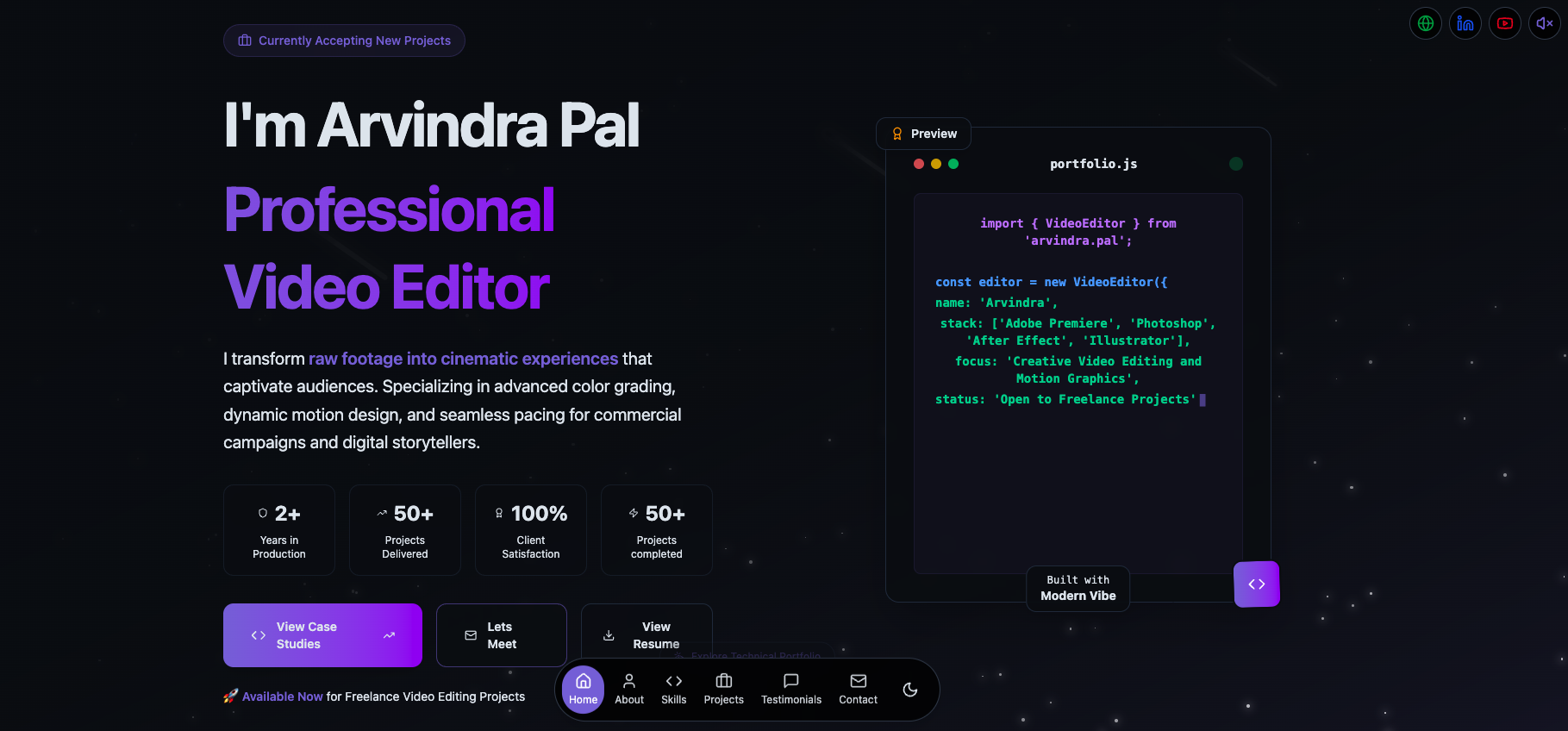 Video Editor Portfolio